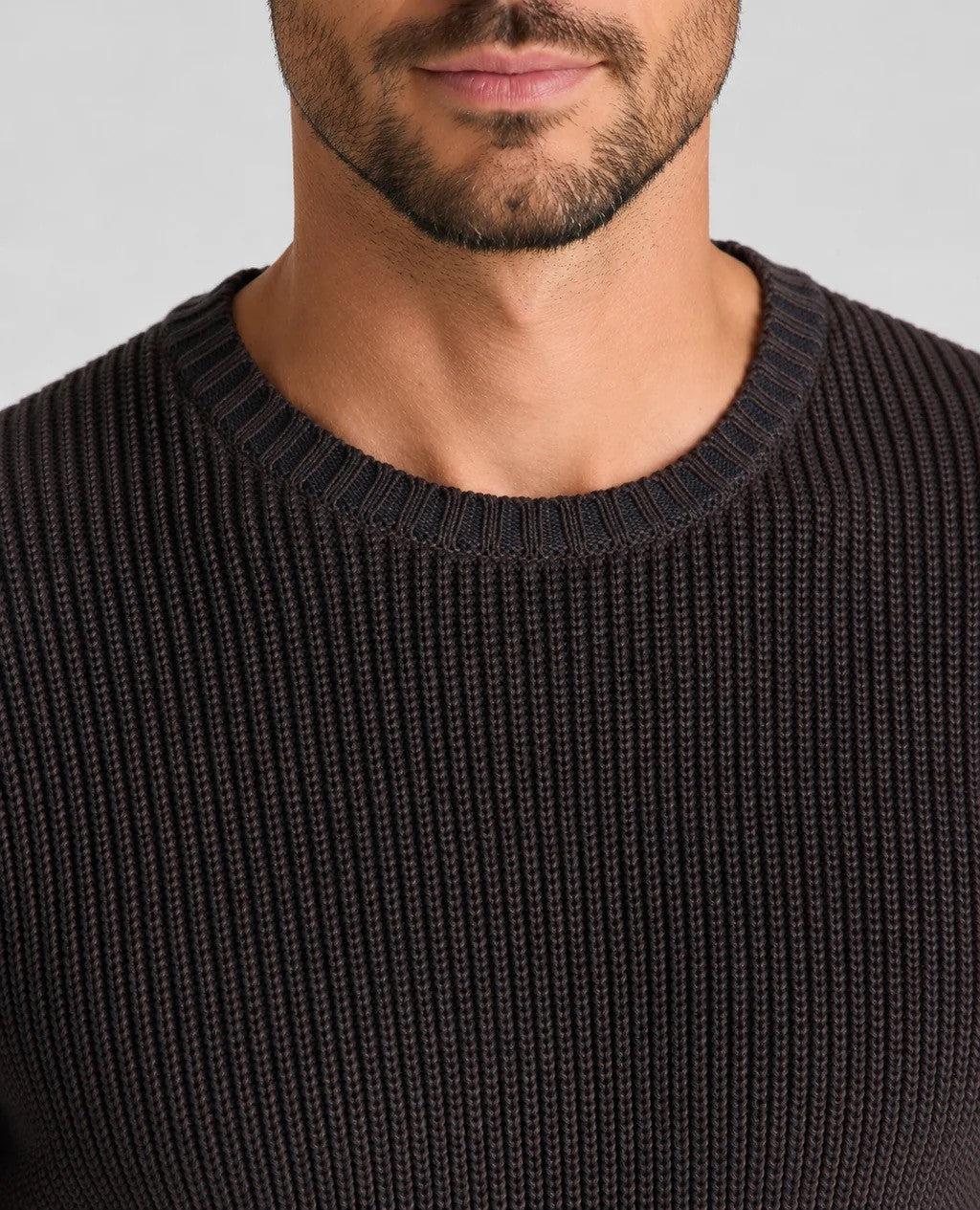 Remus two tone chunky knit jumper