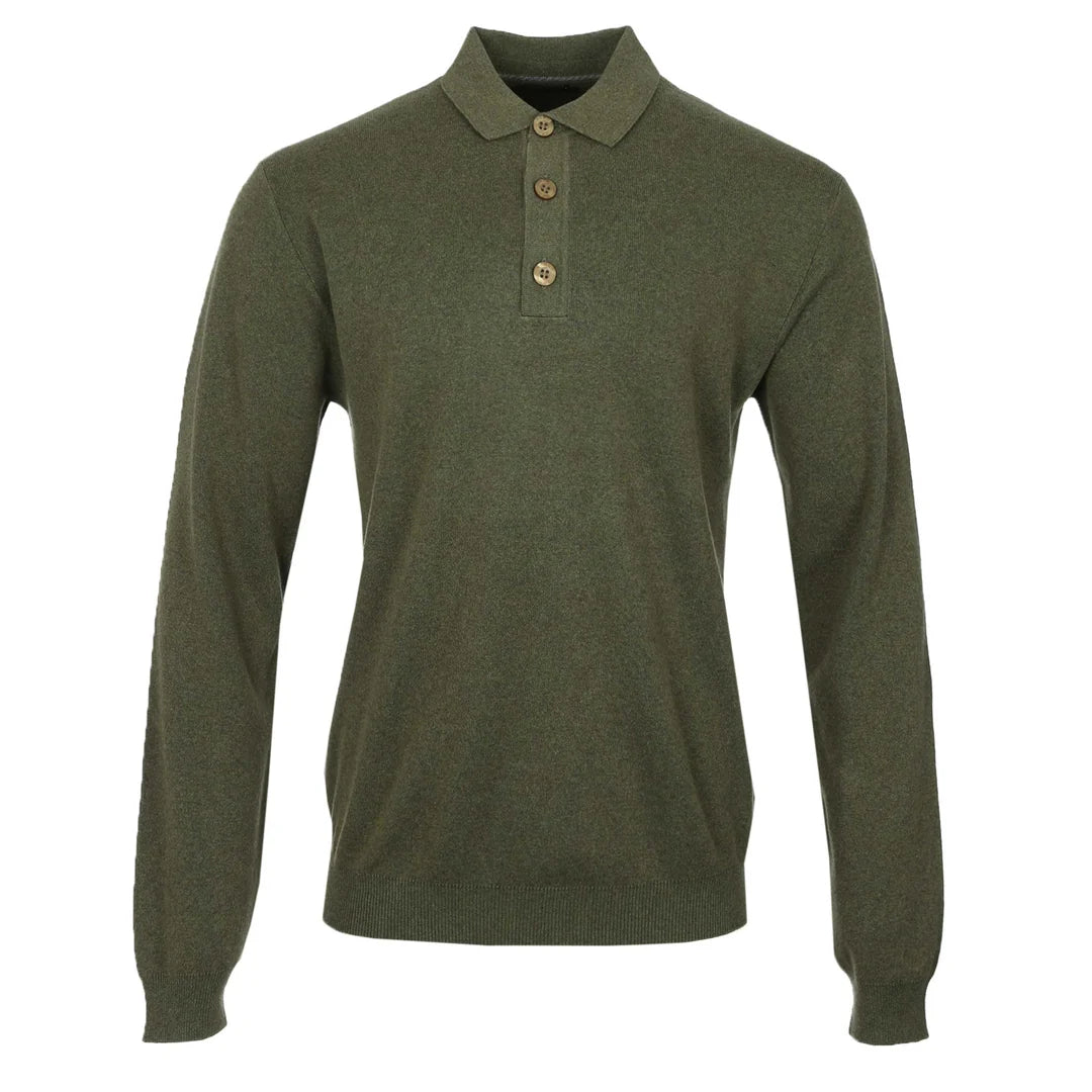 Remus knit long sleeve polo