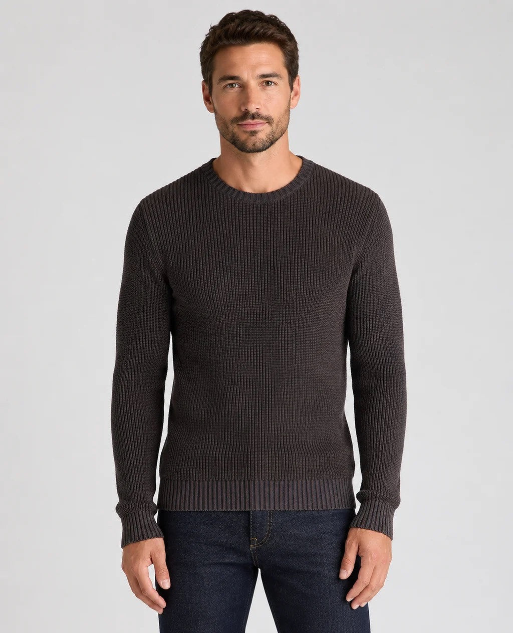 Remus two tone chunky knit jumper