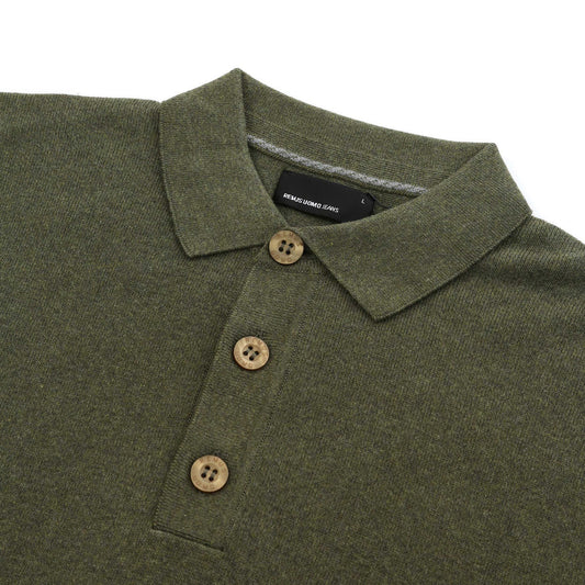Remus knit long sleeve polo