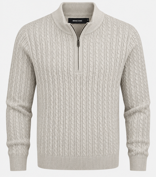 Remus cable knit 1/4 zip
