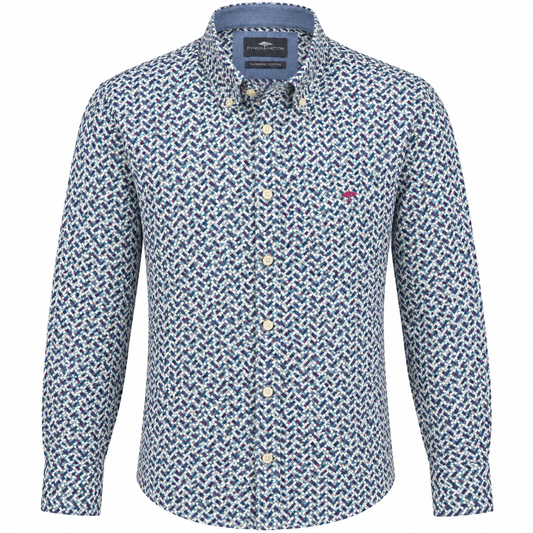 Fynch-Hatton long sleeve print shirt