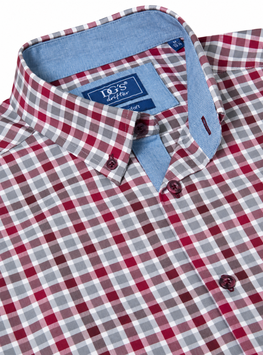 Drifter gingham long sleeve shirt
