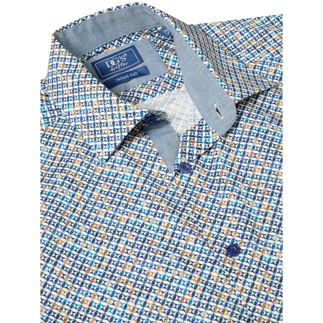 Drifter long sleeve geometric shirt