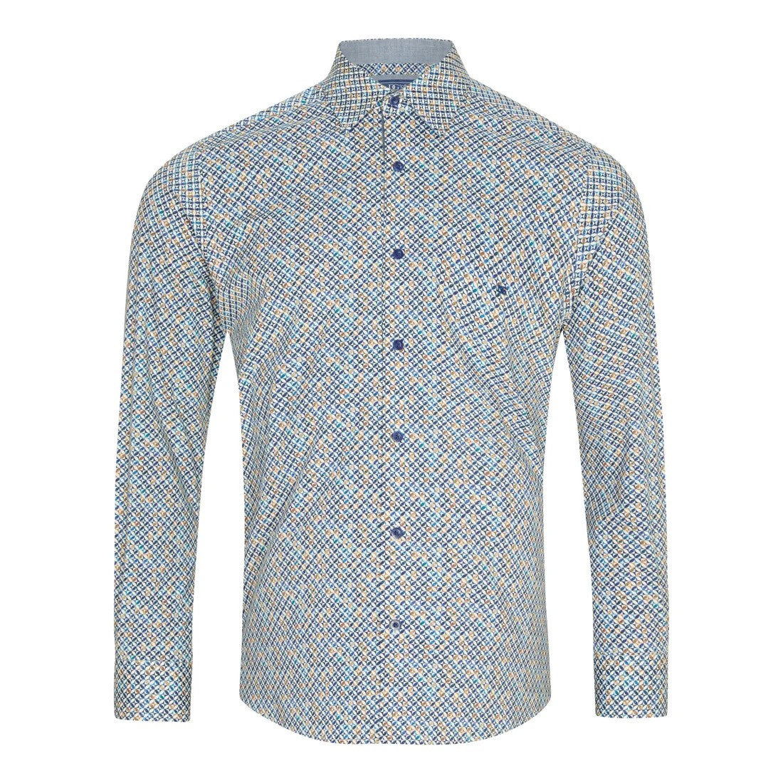 Drifter long sleeve geometric shirt