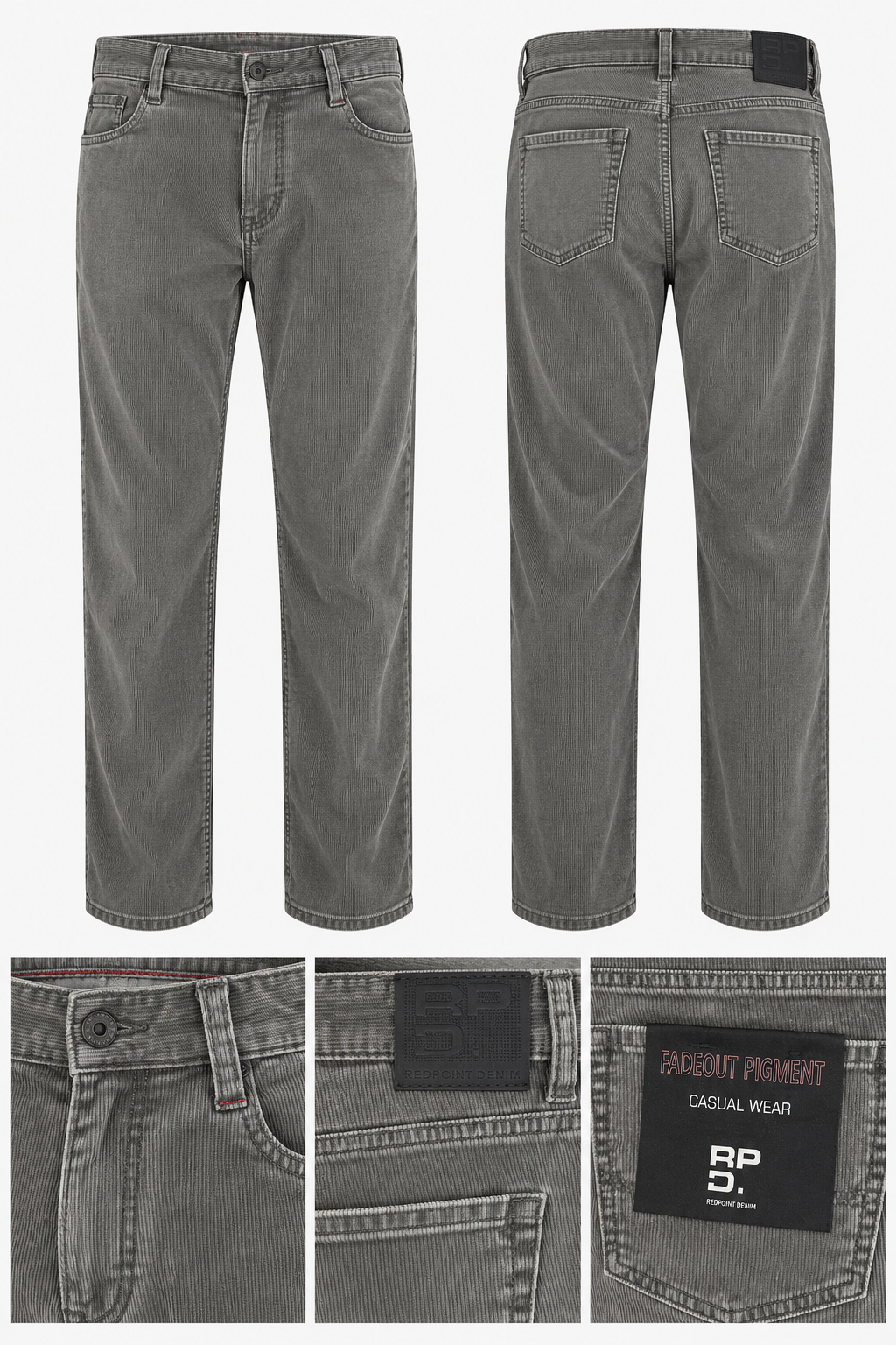 Redpoint 5 pocket western cord trousers