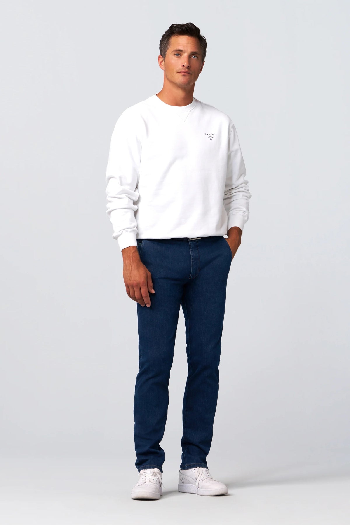 Meyer Roma denim dress trouser