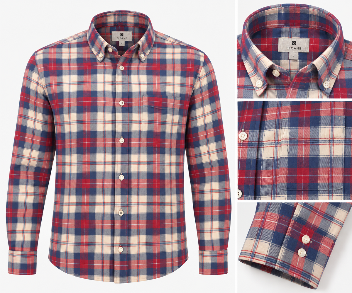 Sloane long sleeve check shirt