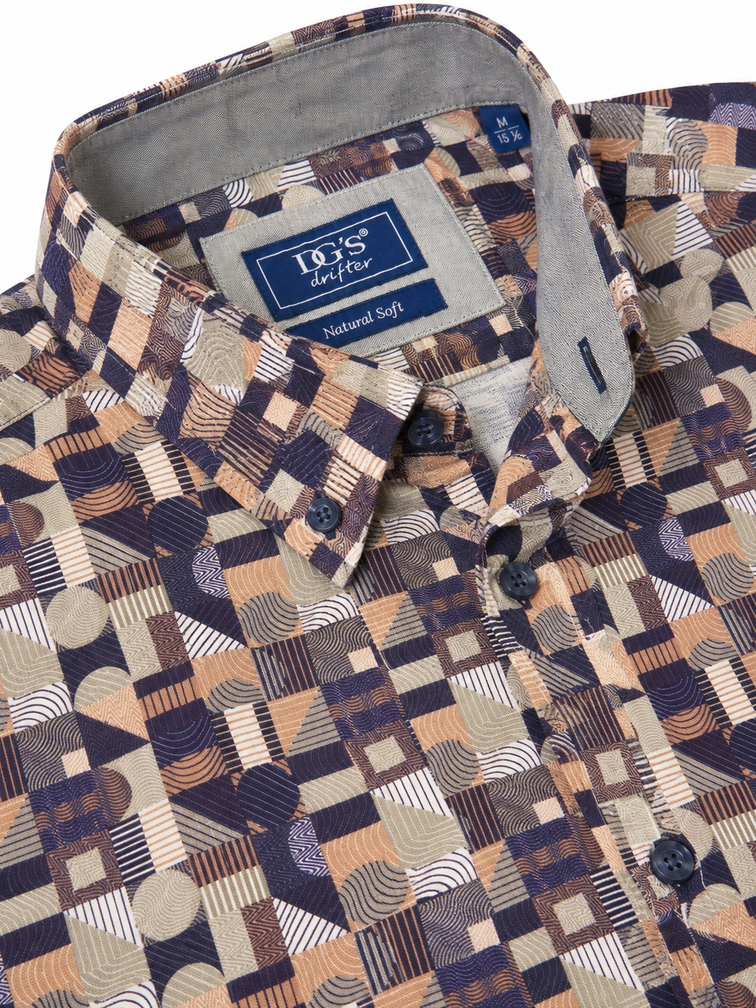 Drifter geometric long sleeve shirt